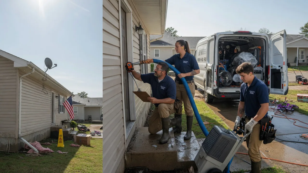 Ceiling Water Damage Restoration in Bluffs, IL near me